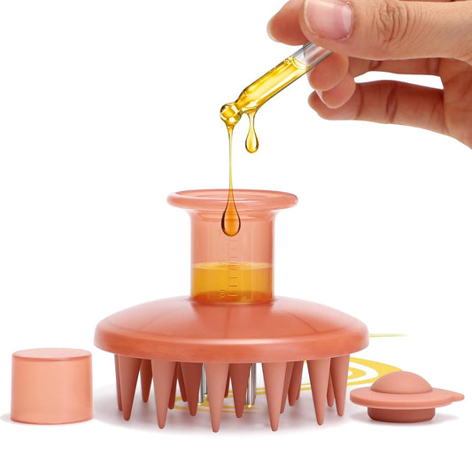 Perie pentru Masaj Scalp cu Aplicator de Ulei