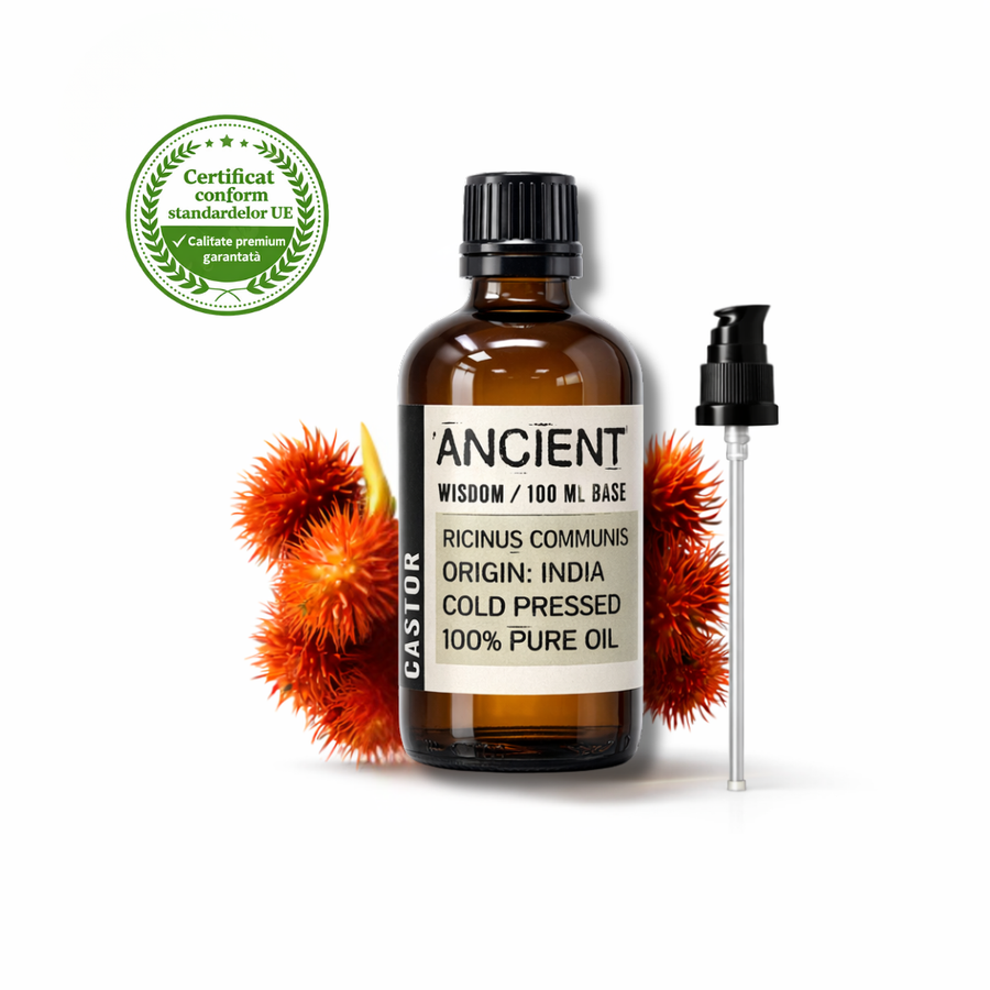 Ulei de Ricin 100% Presat la rece 100ML + Pipetă CADOU
