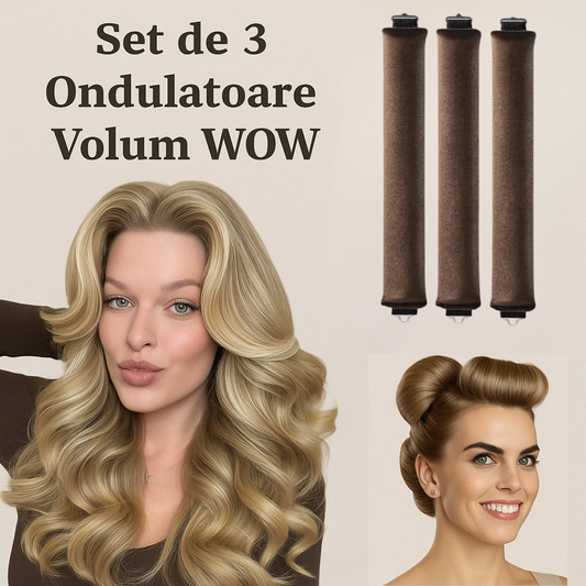 Set de 3 ondulatoare WOW fără căldură