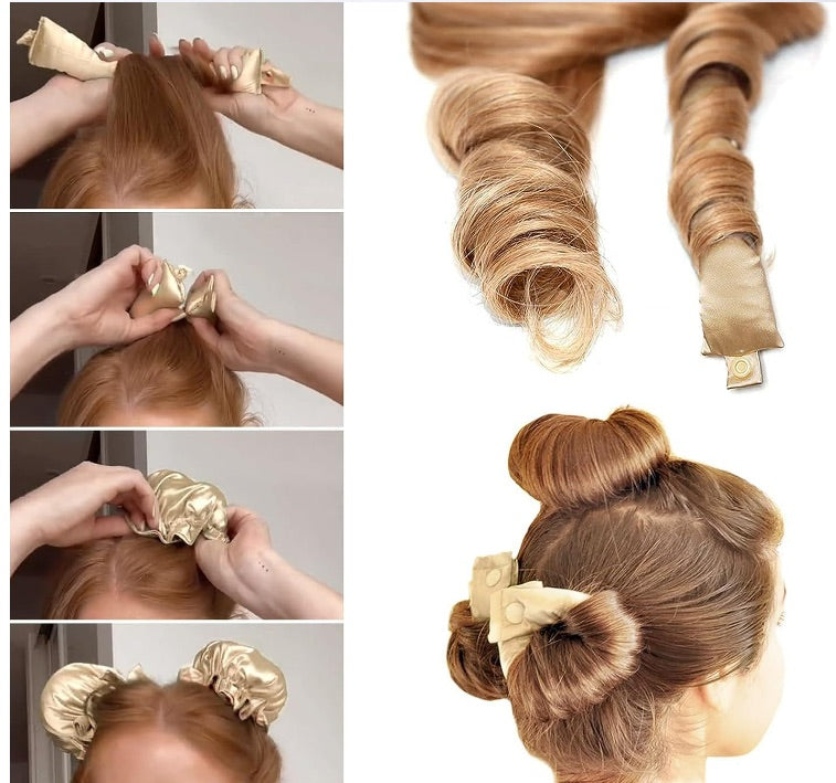 Set de 3 Heatless Curling Buns