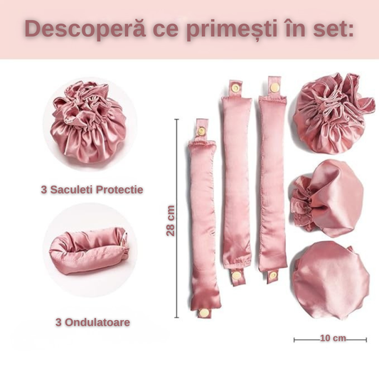 Set de 3 ondulatoare + saculeti de protectie