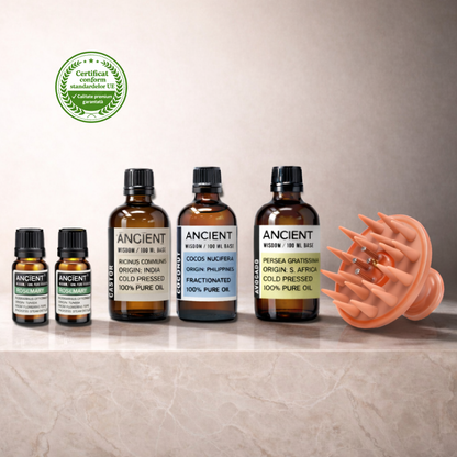 Pachet Super Promo -  Perie + Ulei Rozmarin + Ricin + Cocos + Avocado