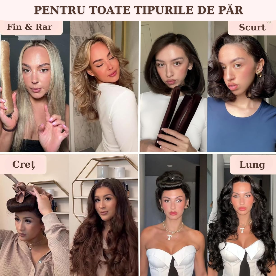 Set de 3 ondulatoare WOW fără căldură