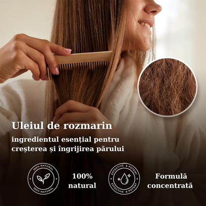 Set de 2 uleiuri esențiale de rozmarin 100% PUR + Pipetă din Sticlă CADOU