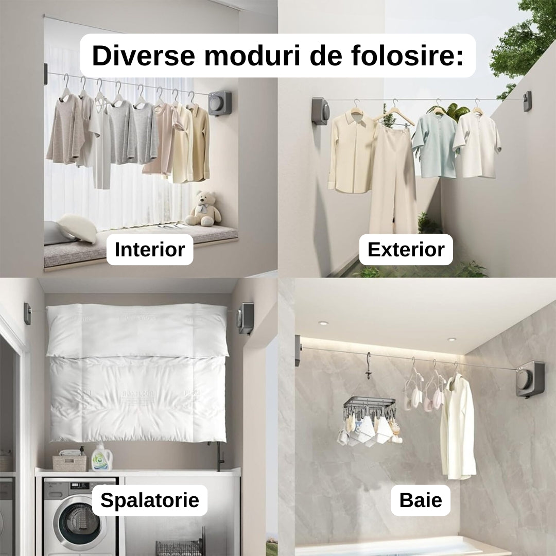 Uscător de rufe retractabil - 4,8 metri