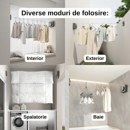 Uscător de rufe retractabil - 4,8 metri