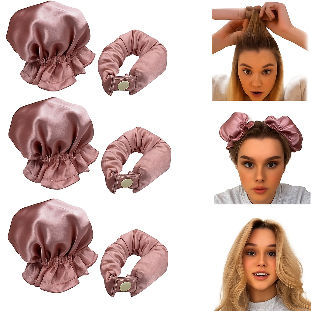 Set de 3 Heatless Curling Buns