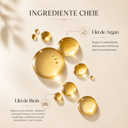 Serum Organic pentru lungime Păr - Neparfumat - 30ml