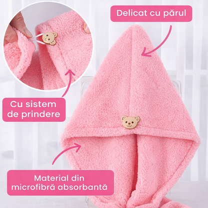 Prosop pentru păr din microfibră