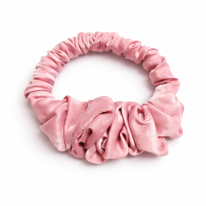 Mini Scrunchie Satinat cu dublă functie de ondulare