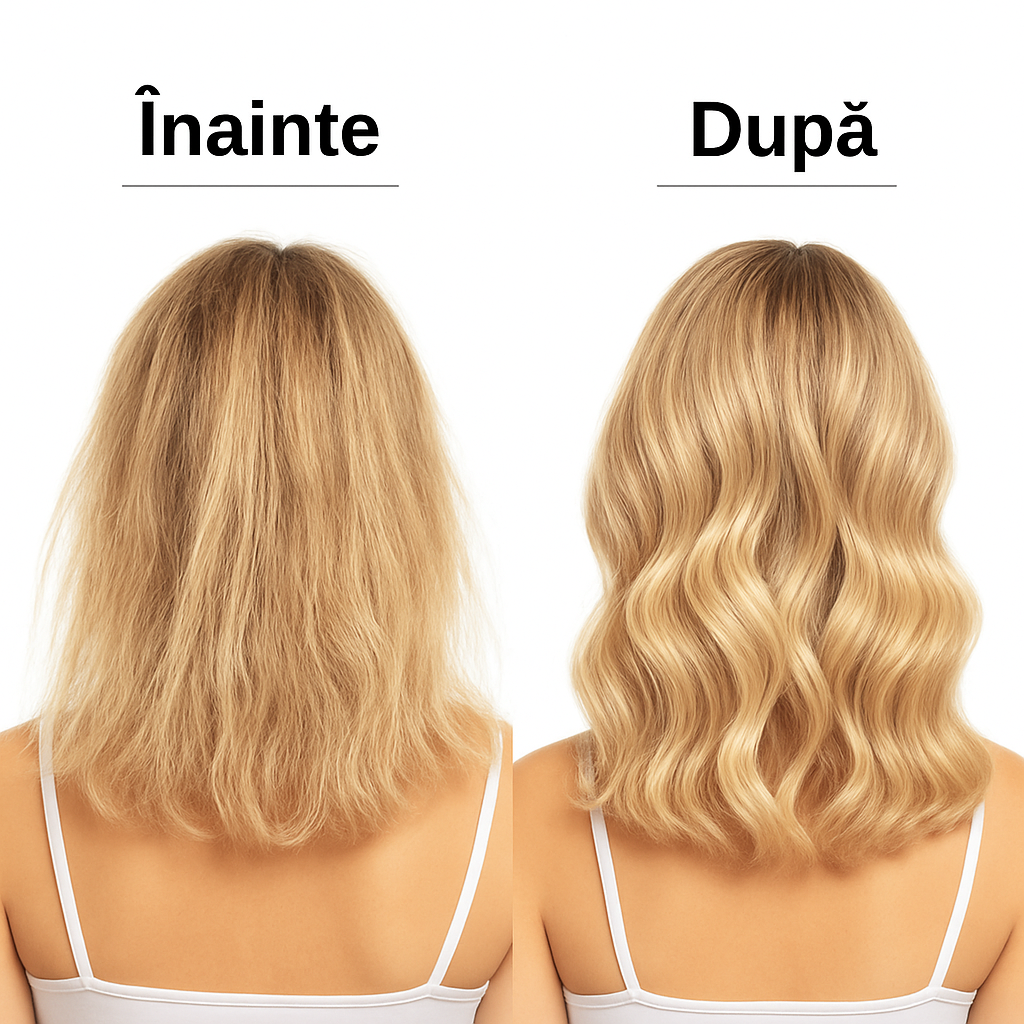 Mini Scrunchie Satinat cu dublă functie de ondulare