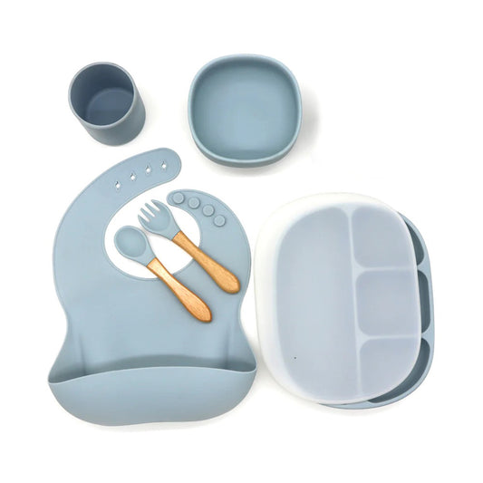 Set Diversificare Bebelusi 6 Piese, Albastru
