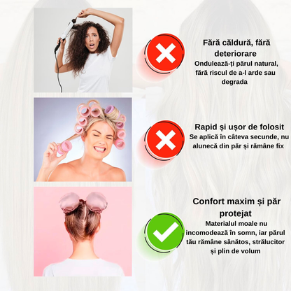 Set de 3 Heatless Curling Buns