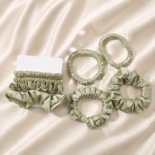 Set 4 Elastice de Păr Tip Scrunchie – Colecție Premium