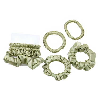 Set 4 Elastice de Păr Tip Scrunchie – Colecție Premium