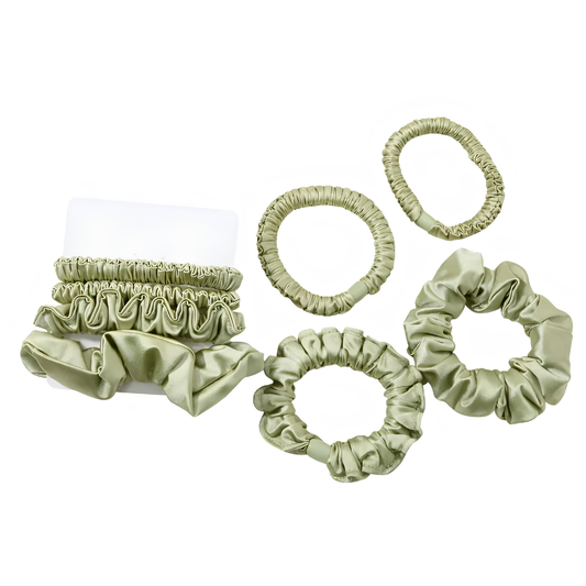 Set 4 Elastice de Păr Tip Scrunchie – Colecție Premium