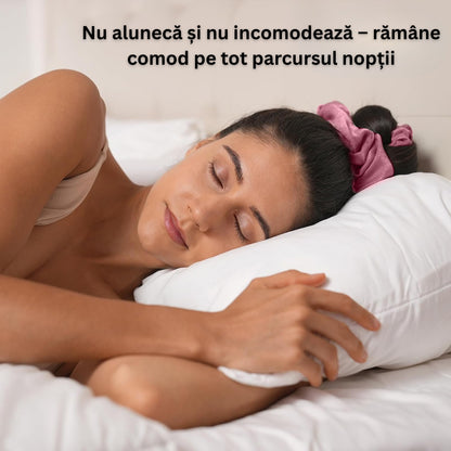 Mini Scrunchie Satinat cu dublă functie de ondulare